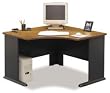 48 Inch Corner Desk In Medium Cherry Finish By Bush Furniture