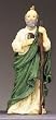 St. Jude Patron Saint Statue - 3.5" - Ceramic Painted