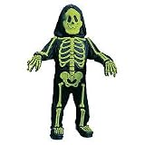 Toddler Totally Skelebones Costume - Green Size - Large