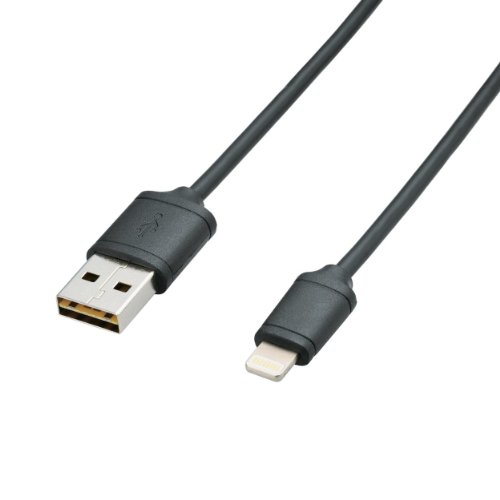Logitec Lightningケーブル (Apple認証 Made for iPhone取得) 両面挿し 0.3m ブラック LHC-DUAL03BK