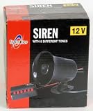 12 volt - Siren with 6 different siren sounds