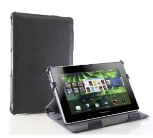 Blurex Slim Leather Portfolio Case With 2 Tier Stand for Blackberry Playbook