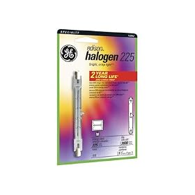 GE 12282 Q225T2CL Halgen Quartz HIR 225w R7s Double Ended Bulb