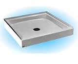 Crane Plumbing 34WL-WH Cascade Shower Floor, White