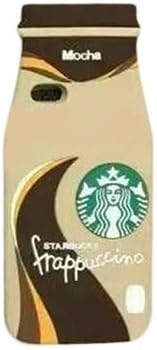iPhone 5S Case, DIZA100 New Starbucks Tea Cup Soft Silicone Phone Case for Apple iPhone 5/5S/5G-Light Brown