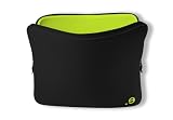be.ez 100572 LA robe Sleeve for 13.3-Inch Macbooks (Black/Wasabi)