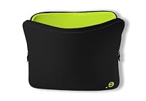 be.ez 100572 LA robe Sleeve for 13.3-Inch Macbooks (Black/Wasabi)