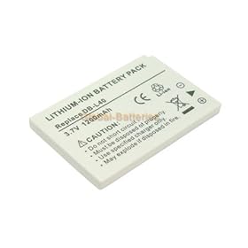 3.70V, 1200mAh, Li-ion, Replacement Digital Camera Battery for SANYO DB-L40, DB-L40AU