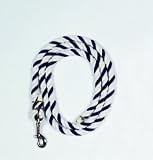Beiler S & Supply Lead Rope With Snap Red White 6.5 Feet - 700
