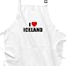 I Love Iceland BBQ Apron