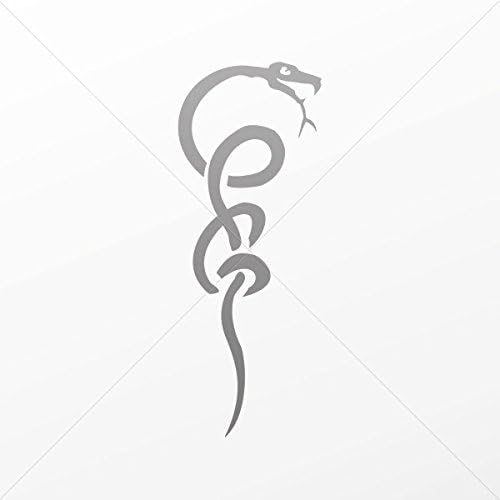 Decals Stickers Alternative Medical Snakes Tablet Laptop Weatherproof Gray (6 X 2.29 In)