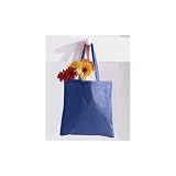 Blank Tote Bag - BAGedge-100% Cotton Canvas- Craft & Promotion - Royal Blue