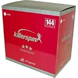 Killerspin 3-Star ITTF Approved Table Tennis Balls, 144-Pack (White)