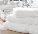 Luxury - 100% Egyptian Cotton 4pc BATH TOWEL PEARL WHITE