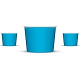4 oz Paper Ice Cream Cups - 1,000 / Case (Blue)