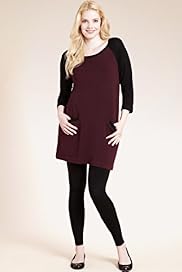 Plus Scoop Neck Colour Block Knitted Tunic