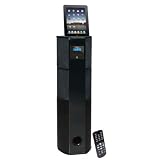 Pyle Home PHST96IPGL 600 Watt Digital 2.1 Channel Home Theater Tower with Docking Station for iPod/iPhone/iPad (Black Glossy)
