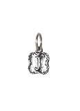 Waxing Poetic Crest Initial Charm Pendant Sterling Silver "J"