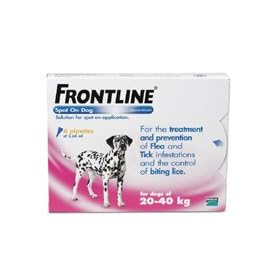 Frontline Spot On Dog 10% w/v Spot On Solution (Large Dog 20-40kg 3 Pack)