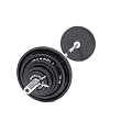 Olympic 300 Lbs Black set with Bar & Collars Olympic 300 Lbs Black set with Bar & Collars