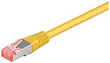Wentronic CAT6 SSTP Crossover Netzwerkkabel (2x RJ45, 7m) gelb