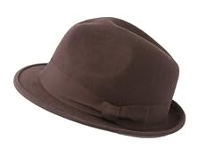 Broner Brown Trilby Hat Wool Felt Trilby Hat with Brown Band