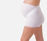 Ilusions Maternity Light Support and Tummy Control Brief Panty WHITE L