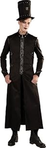 Rubie's Costume Bloodline Men's Gothic Long Jacket and Hat, Black, Standard