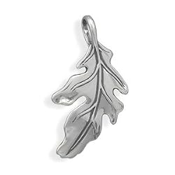 Oak Leaf Slide Sterling Silver, Pendant Only