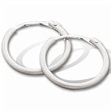 Titanium/Platinum Hoop Earring 10.25 mm