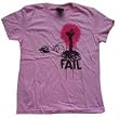 SENSES FAIL - Mic - Pink Women's / Girls T-shirt (Babydoll / Girlie)