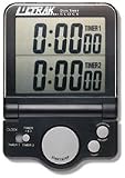 New ULTRAK T-4 Jumbo Dual Timer 1" Display Loud Alarm Dual Memory Table Top or Wall Mount Design