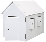 Spielhaus Malhaus Bastelhaus* aus Pappe 120cm blanko zum Spielen und Bemalen