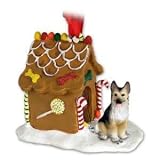 NEW German Shepherd Ginger Bread House Christmas Ornament