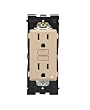 Leviton Renu Tamper-Resistant GFCI Outlet REG15-DT, 15A-125VAC, in Dapper Tan