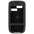 SOLID BLACK RUBBERIZED SNAP-ON COVER HARD CASE (With Optional Swivel Belt Clip) for HTC TILT 8925 / TyTN II (Kaiser)
