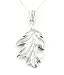 Secrets of the Wood Sterling Silver Oak Leaf Pendant with 18" Box Chain Necklace