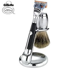 The Art of Shaving Fusion Chrome Collection Shaving Set w/ Power Razor - 3 piece
