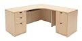 Deluxe Laminate Corner Desk - Maple