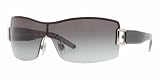 Burberry Women's 3043 Silver / Dark Burberry Pattern Frame/Grey Gradient Lens Metal Sunglasses