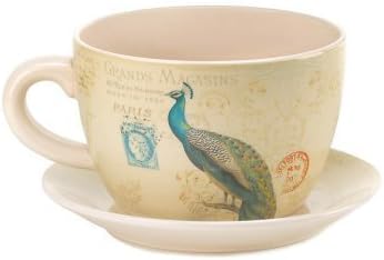 Peacock Teacup Planter (Peacock Teacup Planter)