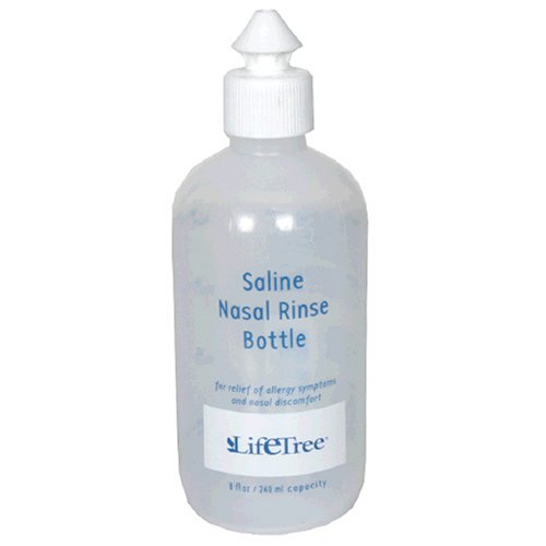Lifetree Saline Nasal Rinse Bottle, 8 fl oz (240 ml), (Pack of 24) On Sale
