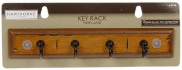 Key Rack, Antique Walnut