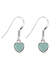 Silver Plated Heart Drop Earrings