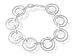 Fossil Silver Double Circles Bracelet