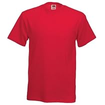 Fruit of the Loom Heavy Cotton T-Shirt - Red Medium (38-40&uml;)