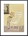 Golf Bag on Left of Chair by Lucciano Simone 19.75X27.50 Framed with Black Metal Frame
