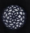 Navy Blue Hair Net Crocheted Hair Bun Cover- MEDIUM