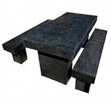 padre terrazzo furniture set - 1 x table 160cm L and 2 benches 160cm L