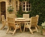 MARGOT CIRCULAR TABLE (156CM) AND 6 ELLI CHAIRS